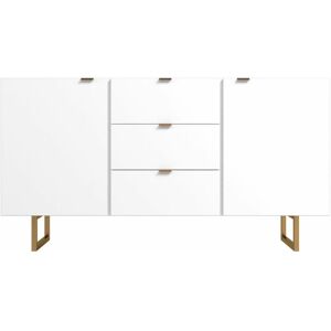 OUT & OUT ORIGINAL Out & out Seattle - White Large Modern Sideboard - 135cm