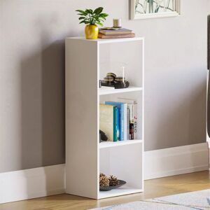 Home Discount - Oxford 3 Tier Cube Bookcase Shelving Storage Unit, White