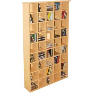 WATSONS Pigeon hole - 585 cd Media Cubby Storage Shelves - Beech - Beech