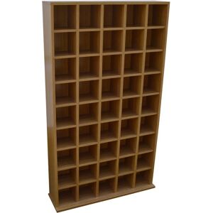 WATSONS Pigeon hole - 585 cd Media Storage Cubby Shelves - Oak - Oak