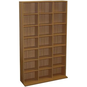 WATSONS Pigeon hole - 588 cd / 378 dvd Blu-ray Media Storage Unit - Oak - Oak