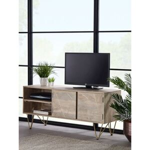 VERTYFURNITURE Plasma Media Unit Dallas Light Mango - Light Wood