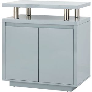 Polar High Gloss led Sideboard Grey - GFW