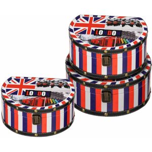 Premier Housewares - London Collection Storage Cases -Set of 3