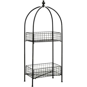 Premier Housewares - New York Loft Black 2 Tier Stand