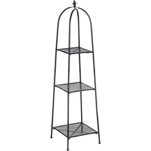 New York Loft Black 3 Tier Shelf Unit - Premier Housewares