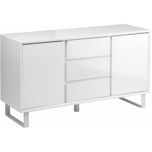 Sideboards For Living Room Gloss Finish Living Room Furniture / White Finish Sideboard Storage Cabinet 80 x 145 x 45 - Premier Housewares
