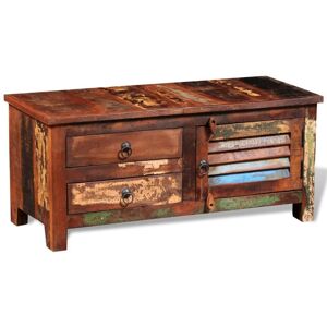 Reclaimed tv Hi-Fi Cabinet Side Cabinet Solid Wood Vidaxl Brown