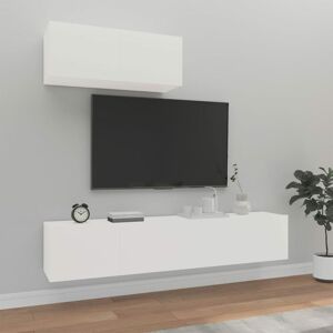 Royalton - 3 Piece tv Cabinet Set White Engineered Wood