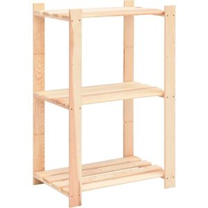 Berkfield Home - Royalton 3-Tier Storage Rack 60x38x90 cm Solid Pinewood 150 kg