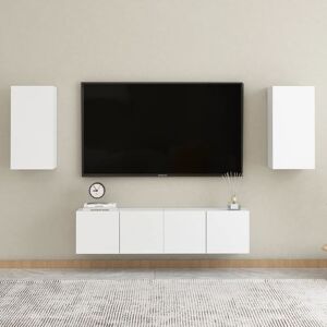 Royalton - 4 Piece tv Cabinet Set White Engineered Wood