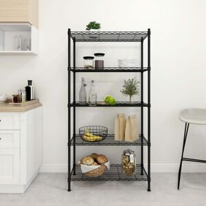 BERKFIELD HOME Royalton 5-Tier Storage Shelf 90x35x180 cm Black 250 kg