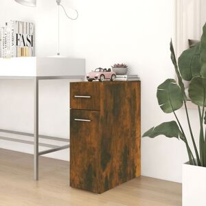 Apothecary Cabinet Smoked Oak 20x45.5x60 cm Engineered Wood - Royalton