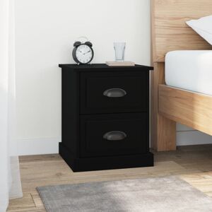 Bedside Cabinets 2 pcs Black 39x39x47.5 cm Engineered Wood - Royalton