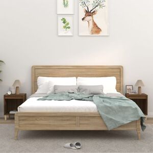 Royalton - Bedside Cabinets 2 pcs Brown Oak 40x35x50 cm
