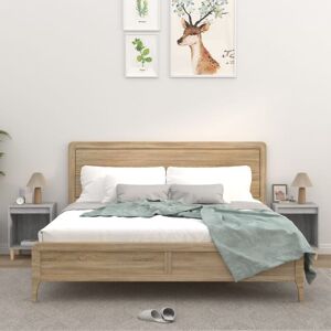 Royalton - Bedside Cabinets 2 pcs Grey Sonoma 40x35x50 cm