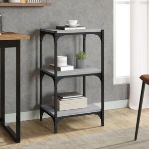 Royalton - Book Cabinet Grey Sonoma 40x33x70.5 cm Engineered Wood and Steel