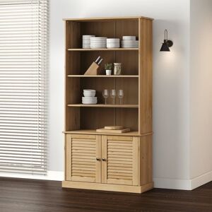 Bookcase vigo 85x35x170 cm Solid Wood Pine - Royalton