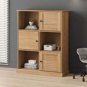 Bookcase vigo 90x35x114.5 cm Solid Wood Pine - Royalton