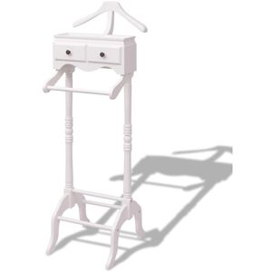 Berkfield Home - Royalton Clothing Rack with Cabinet Wood White