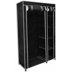 Berkfield Home - Royalton Folding Wardrobe Black 110x45x175 cm