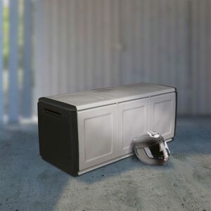 Berkfield Home - Royalton Garden Storage Box 138x53x57 cm 330 l Dark Grey and Black