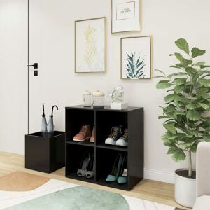 Hall Shoe Cabinet Grey 105x35.5x70 cm Engineered Wood - Royalton