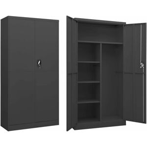 Berkfield Home - Royalton Locker Cabinet Anthracite 90x40x180 cm Steel