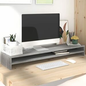 Berkfield Home - Royalton Monitor Stand Grey Sonoma 100x24x13 cm Engineered Wood