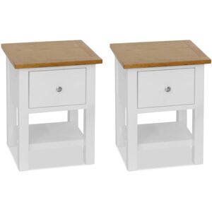 Royalton - Nightstands 2 pcs 36x30x47 cm Solid Oak Wood