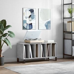 Berkfield Home - Royalton Record Cabinet Concrete Grey 100x38x48 cm Engineered Wood