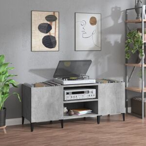 BERKFIELD HOME Royalton Record Cabinet Concrete Grey 121x38x48 cm Engineered Wood