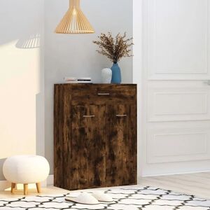 Shoe Cabinet Smoked Oak 60x35x84 cm Engineered Wood - Royalton