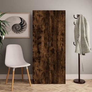 Royalton Shoe Cabinet Smoked Oak 80x35.5x180 cm Engineered Wood