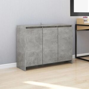 Sideboard Concrete Grey 102x33x75 cm Engineered Wood - Royalton