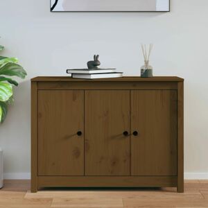 Sideboard Honey Brown 100x35x74 cm Solid Wood Pine - Royalton