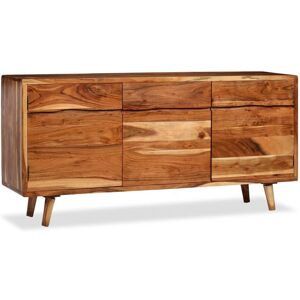 Sideboard Solid Wood with Carved Doors 160x40x75 cm - Royalton