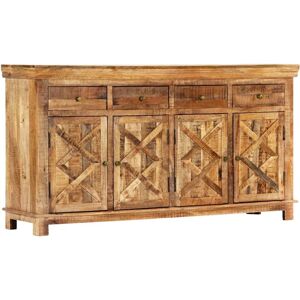 Sideboard with 4 Drawers 160x40x85 cm Solid Mango Wood - Royalton