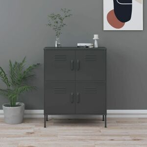 Storage Cabinet Anthracite 80x35x101.5 cm Steel - Royalton