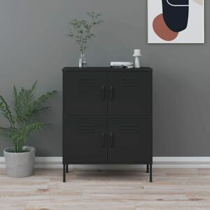 Storage Cabinet Black 80x35x101.5 cm Steel - Royalton