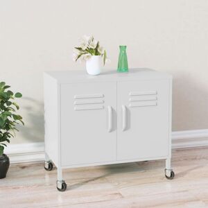 Royalton Storage Cabinet White 60x35x56 cm Steel