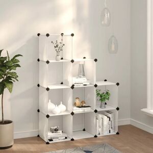 Royalton Storage Cube Organiser with 9 Cubes Transparent PP