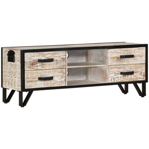 Tv Cabinet 110x30x41 cm Solid Acacia Wood - Royalton