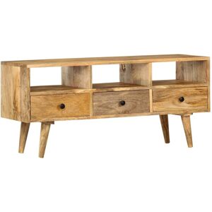 Tv Cabinet 110x36x50 cm Solid Mango Wood - Royalton