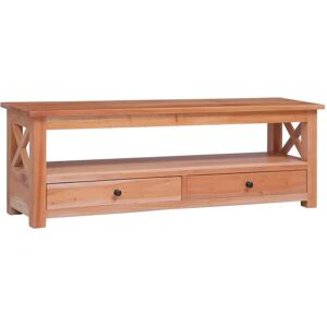 Tv Cabinet 115x30x40 cm Solid Mahogany Wood - Royalton