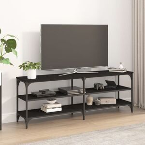 Tv Cabinet Black 140x30x50 cm Engineered Wood - Royalton