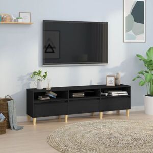 Tv Cabinet Black 150x30x44.5 cm Engineered Wood - Royalton