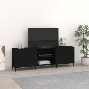 Tv Cabinet Black 150x30x50 cm Engineered Wood - Royalton