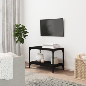 Tv Cabinet Black 60x33x41 cm Engineered Wood and Steel - Royalton