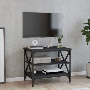 Tv Cabinet Black 60x40x50 cm Engineered Wood - Royalton